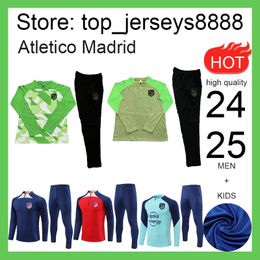 2023 2024 adultes hommes et enfants Madrid survêtement chandal futbol football costume d'entraînement 22 23 24 survêtements Atletico ensemble hommes camiseta de football costume