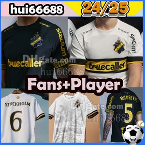 23/24/25 AIK Solna voetbalshirts 132-jarige geschiedenis 2024 2025 Home Special Limited-Edition Fischer Hussein Otieno Guidetti Thill Tihi Home Fans Player voetbal shirts