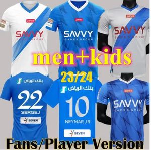 2023 2024 Al Hilal Saudi PEREIRA Fußballtrikots IGHALO NEVES SERGEJ SALEM A.carrillo L.vietto Fußballtrikot KOULIBALY NEYMAR JR Home