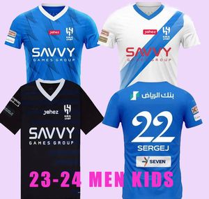 2023 2024 Al Hilal Saudi Soccer Jerseys NEYMAR JR MALCOM NEVES SERGEJ VIETTO KOULIBALY LGHALO KANNO Home Away 3ème maillot de football Maillots de football pour adultes