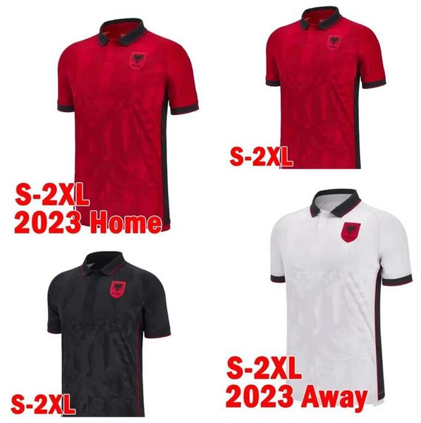 2023 2024 Albania camisetas de fútbol N.BAJRAMI BROJA ASANI DJIMSITI camisetas de fútbol MEHMETI K.BARE ASLLANI UZUNI HYSAJ Jersey 23 24 Manga corta hogar lejos 3er uniformes top