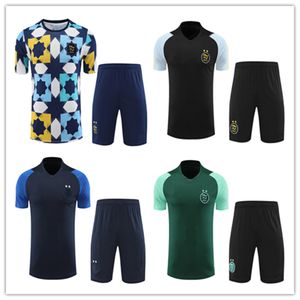 2023 2024 Algérie Algérie hommes et enfants maillots de football polos survêtement de survêtement de football kit de shorts à manches courtes 23 24 maillot de jogging pour hommes survêtements