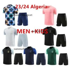 2023/2024 Algerije Tracksuit Mahrez Soccer Jerseys Men Kids 23/24 Algerie Bounedjah Survetement Maillot de Foot Feghoul Sportswear voetbaltraining pak