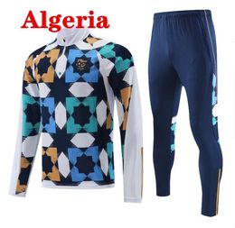 2023 2024 Algerije trainingspakken Mahrez voetbaltruien 23/24 Nieuwe Algerie Men and Kids Training Suits Bounedjah Survetement Maillot de voet Feghoul Sportswear voetbal