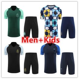 2023 2024 Algérie Algérie survêtement d'entraînement de football pour hommes et enfants maillots de costume de football polos kit de shorts à manches courtes 23 24 ensembles de maillots de polo pour hommes survêtements de jogging