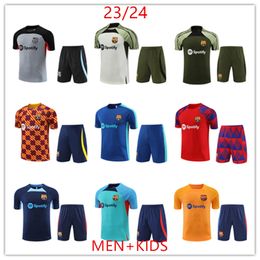 2023 2024 ANSU FATI Camisetas de football 22 23 24 Barcelona heren en kinderen TRACKSUIT barca SET volwassen F. DE JONG TRAININGSPAK chandal futbol survetement Sportkleding shirt