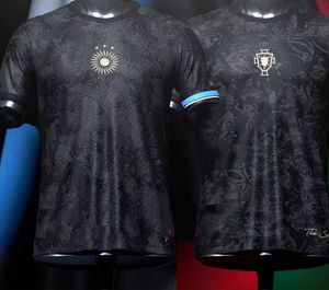 2023 2024 Argentinië Portugal Ronaldo de siu La Pulga jersey speciale messis black out voetbalshirt voetbalshirts uniformen