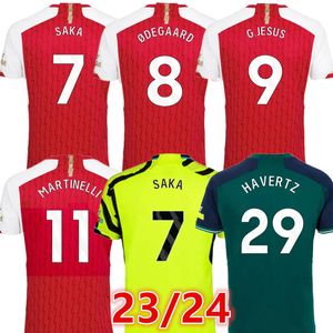 2023 2024 Arsenl SAKA RICE G.JESUS camisetas de fútbol para hombre 23 24 Arsen ODEGAARD HAVERTZ camiseta de fútbol camisetas futbol maillot