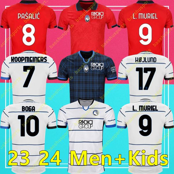 2023/2024 Atalanta BC maillots de football 23 24 KOOPMEINERS HOJLUND L.MURIEL BOGA MALINOVSKYI MIRANCIHUK Chemise ILICIC DUVAN PASALIC uniforme de football