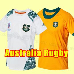 2023 2024 Australie Rugby Jerseys Accueil Kangourous Wallaby Taille S-5XL Pantalon gilet de la Ligue nationale 23 24 Coupe du monde d'entraînement Sevens 4XL 5XL