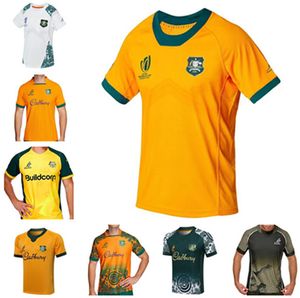 2023 2024 Australie Rugby Jerseys Home Away 2023 24 Kangaroos Wallaby Retro Shirt Taille S-5xl Maillot de National Australia Shirt Rugby