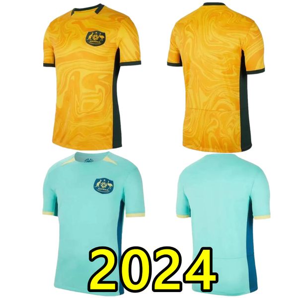 2023 2024 Jersey de football de l'équipe nationale australienne Kerr Yallop Kennedy Fowler Foord Catley Van Egmond Simon Polkinghorne Football Men Shirt