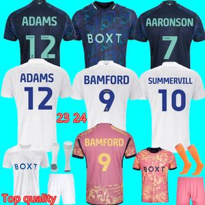 2023 2024 BAMFORD Llorente Leeds Unitedes Maillot de football 23 24 troisième Adams Aaronson HARRISON JAMES Hommes Domicile Orange 3ème Maillot de Football Maillot de Football Kit Court Enfants