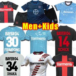 2023 2024 Bayer Soccer Jerseys Leverkusen Wirtz 23 24 Schick tah à la maison troisième Hlozek Demirbay Tapsoba Football Shirt 04 Adult Men Kids Champion Kits