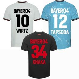 2023 2024 Bayer Wirtz Soccer Jerseys Schick Leverkusen Hincapie Hlozek Tah Palacios Frimpong Grimaldo Boniface Tapsoba Hofmann 23 24 Home Away 3rd Football Shirt