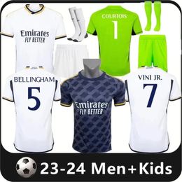 2023 2024 BELLINGHAM RODRGO 23 24 Maillots de football du Real Madrid Maillot de football VINI JR ALABA MODRIC VALVERDE camiseta Hommes Kit Enfants Gardien de but Courtois S-4XL JJ 3.19