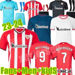 2023 2024 bilbao club voetbal voetbalshirt 23 24 25 atletische ANDER HERRERA WILLIAMS herrrera MUNIAIN I.MARTINEZ BERENGUER simon o sancet heren kindervoetbalshirt 4XL