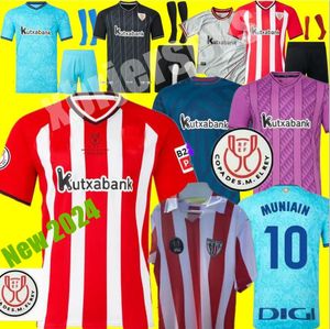 2023 2024 Bilbao Club Voetbalvoetbal Jersey 23 24 25 Athletic Ander Herrera Williams Herrrera Muniain I.Martinez Berenguer Simon O Sancet Men Kids voetbalshirt 4xl