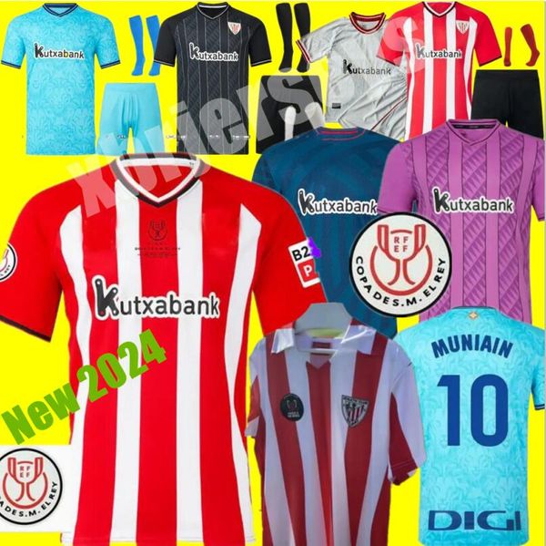 2023 2024 Bilbao Club Football Soccer Jersey 23 24 25 Athletic Ander Herrera Williams Herrrera Muniain I.Martinez Berenguer Simon O Sancet Men Kids Football Shirt 4xl