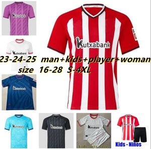 2023 2024 Bilbao Club Soccer Jerseys 23 24 Athletic Aduriz Guruzeta Williams Muniain Paredes Berengueer Ander Herrera Unai Simon Retro Football Shirt 95 97 98