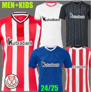 2023 2024 Bilbao Club Soccer Jerseys 24 25 Athletic Aduriz Guruzeta Williams Muniain Paredes Berengueer Ander Herrera Unai Simon O. Schet Football Football Men and Kids Shirt