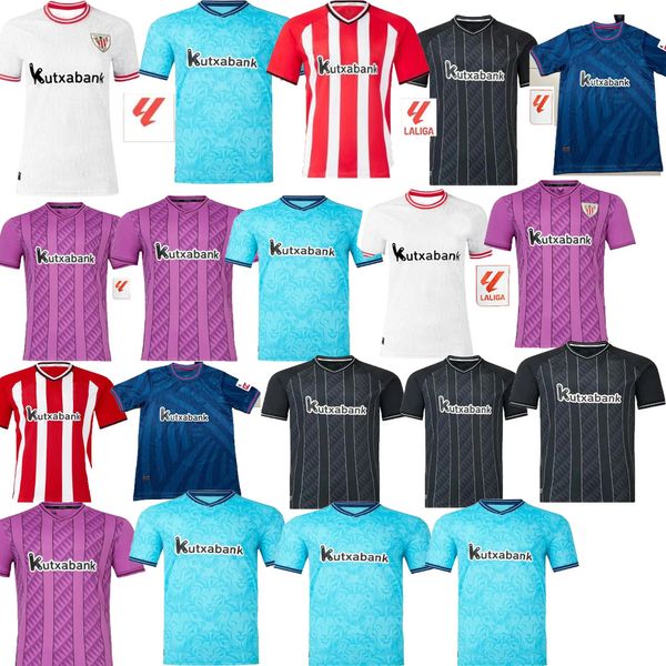 2023 2024 Bilbao Club Soccer Jerseys 23 24 Athletic ADURIZ GURUZETA WILLIAMS MUNIAIN PAREDES BERENGUER ANDER HERRERA UNAI SIMON O. SANCET Football Men Shirt