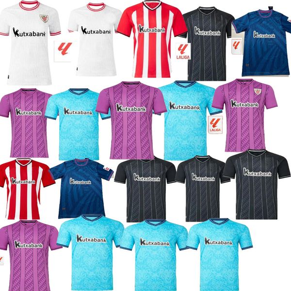 2023 2024 Bilbao Club Soccer Jerseys 23 24 Athletic ADURIZ GURUZETA WILLIAMS MUNIAIN PAREDES BERENGUER ANDER HERRERA UNAI SIMON camiseta de fútbol para hombres