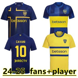 2024 2025 CA Boca Juniors Cavani Soccer Jerseys 24 25 Carlitos Maradona Club Atletico Conmebol Libertadores Janson Football Shirt sets Kids Uniform 888888