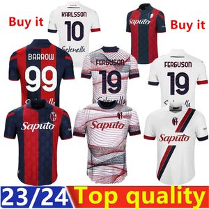 2023 2024 Bologna Soccer Jerseys 23/24 Home and Away Jersey Zirkzee Ferguson Beukema Kristiansen Orsolini Posch Player versie 2946