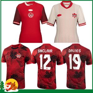 2024 Canadá Jerseys National 23 24 Grosso Cavallini Hoilett Sinclair Davies J.David Football Camiseta de la Copa Sur Americana Equipo Nacional