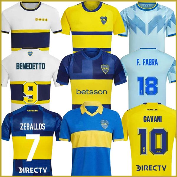 2023 2024 CAVANI Boca Juniors Fußballtrikots 21 22 MARADONA BENEDETTO MARCOS ROJO CARLITOS DE ROSSI TEVEZ SALVIO BARCO JANSON MEDINA 23 24 Fußballtrikot dg30