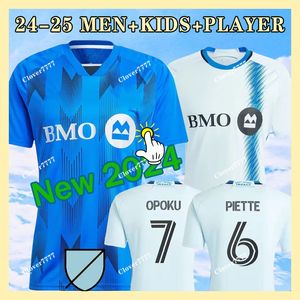 2023 2024 CF Montreal Maillot Soccer Jerseys Kids Kit Man 23 24 Voetbal Shirts Home Licht Blauw Royal Away Men Uniform Wanyama Binks Piette Miljevic Duke Quioto Shirt