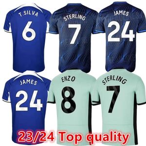 2023 2024 CFC Chelse Soccer Jerseys MUDRYK Enzo JAMES STERLING Nkunku DISASI Maillot de football Hommes 23 24 25 Chelse une chemise Maillot Foot camisetas futbol