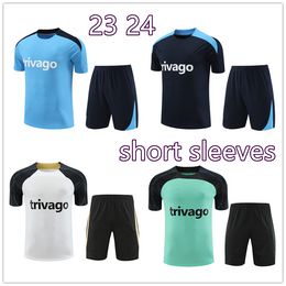 2023 2024 CFC hommes et enfants shorts à manches courtes survêtement d'entraînement de football maillots de football polos short kit 23 24 25 PULISIC polo pantalon long jogging sweat-shirt ensemble