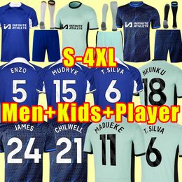 2023 2024 CFC Soccer Jerseys Sterling Cucurella Koulibaly Ziyech Pulisic Mount Kante Havertz Werner Chilwell Football Shirt 23 24 Fans Joueur Version Men Kids