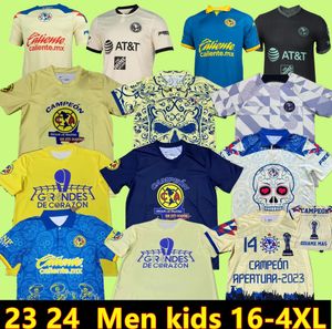 Liga MX Club America Soccer Jerseys 2023 2024 K.Alvarez J.Quinones D.Valdes G.ochoa Giovani Fidalgo M.Layun A.Zendejas 21 22 23 24 Football Men Women Kits Kits Kits 4xl