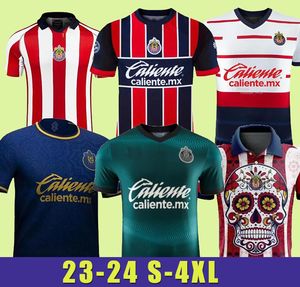 2023 2024 Chivas de Guadalajara Voetbalshirts LIGA MX camisa de futbol mannen kit BELTRAN Dia de los muertos voetbalshirt