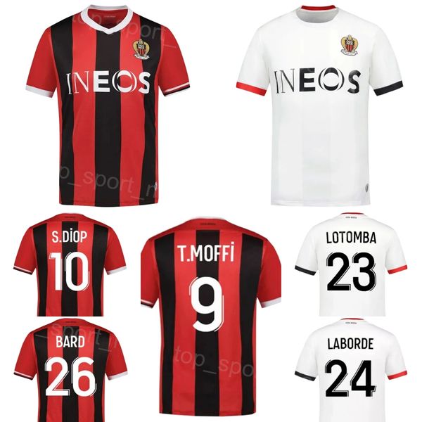 2023-2024 Club Team OGC Nice Soccer 24 Gaetan Laborde Jersey FC 1 Marcin Bulka 9 Terem Moffi 26 Melvin Bard 11 Morgan Sanson 19 Khephren Thuram Kits de maillots de football