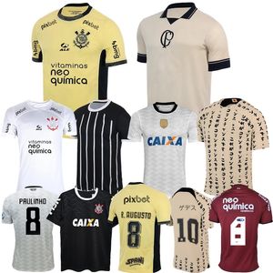 2023 2024 Corinthian Voetbalshirts Thuis Uit Yuri Alberto PAULINHO 20 21 22 23 Camisetas De Footb MANTO DO Special M. ROJAS Club Voetbalshirt Derde Japan 10