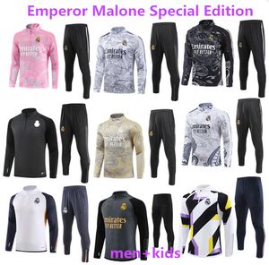 2023 2024 Emperor Malone Edición Especial Ropa Deportiva Camiseta de Entrenamiento VINI JR BELLINGHAM 23/24 Real Madrid Fútbol Masculino y Infantil CAMAVINGA Ropa Deportiva