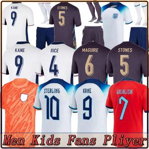 24 25 Angleterre Toone Soccer Jerseys Angleterre World Women Football Shirt Kirby White Bright Mead 23 Bellingham Kane Sterling Rice Sancho Foden Men Kids Kit