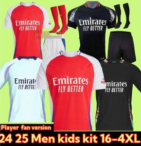 24 25 Saka Arsen Rice G.JESUS Soccer Jerseys Special Edition 2024 2025 Home 3rd Kids Kit Odegaard