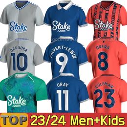 2023 2024 Everton ONANA voetbalshirt BETO McNEIL CALVERT-LEWIN GODFREY Shamrock Limited Edition shirt heren Y.CHERMITI DOUCOURE MYKOLENKO voetbaluniformen kinderkit