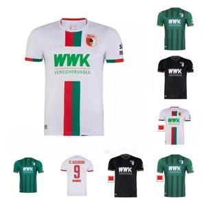 2023/2024 FC Augsburg t-shirt de football maillots domicile extérieur Camisa Men kit maillot de football Date d'expédition promise.