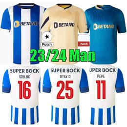 2023 2024 FC Portos voetbalshirts Dragon Fans speler versie 23 24 CAMPEOES PEPE SERGIO OLIVEIRA MEHDI LUIS DIAZ doelman heren Kindertenues camisa de futebol