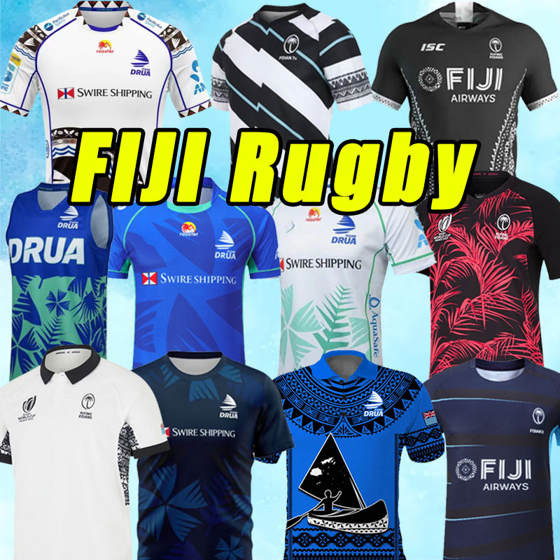2023 2024 Fiji Ev Uzak Ragbi Jersey Sevens Gömlek Tay Kalitesi 23 24 National 7's Rugby Formaları S-5XL XXXXL 5XL 3XL