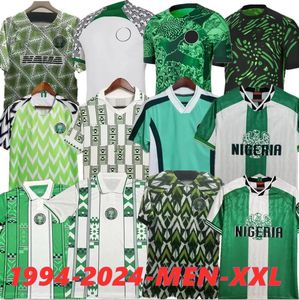 Nigeria 2024 Maillots de football OSIMHEN 22 23 24 Maillot de football OKOCHA SIMON LOOKMAN BABAYARO IHEANACHO 2018 Fans Player Version 94 96 98 Uniforme d'entraînement 1996 1998 RETRO