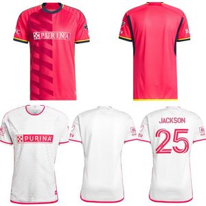 2023 2024 Shirts de football Home Primor Red Away Whitestl City SC Jerseys MLS Soccer Kids Kit Man Mor League Couence Lowen Klauss Jackson