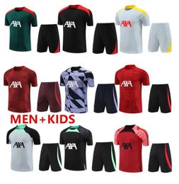 2024 2025 Voetbal Tracksuit Jerseys Kit 24/25 Mannen Kids Shorts Mouwen Trainingspak Voetbal Tracksuits Survetement Foot Chandal Futbol Sportswea