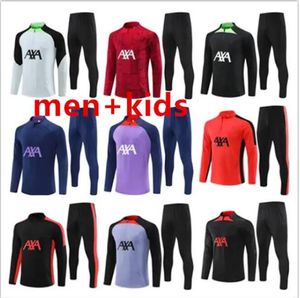 2023 2024 kits de survêtement de football 23 24 hommes enfants demi-pull maillots d'entraînement survêtement de football survetement pied chandal survêtement de footballsurvêtement de football